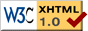 valid XHTML10 W3C