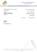 Ansicht Briefpapier